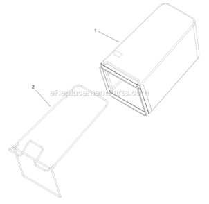 Part Location Diagram of 107-3911 Lawn Boy Bag-grass